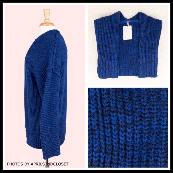 FREE PEOPLE CARDI SLOUCHY OVERSIZED CARDIGAN A3C - Picture 5 of 16